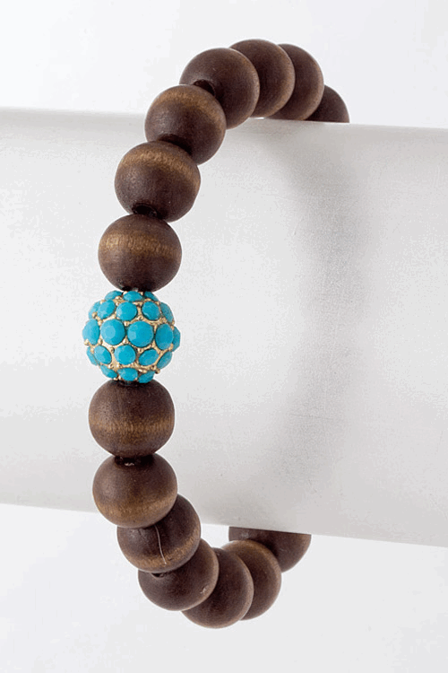 Wood Bead Bracelet